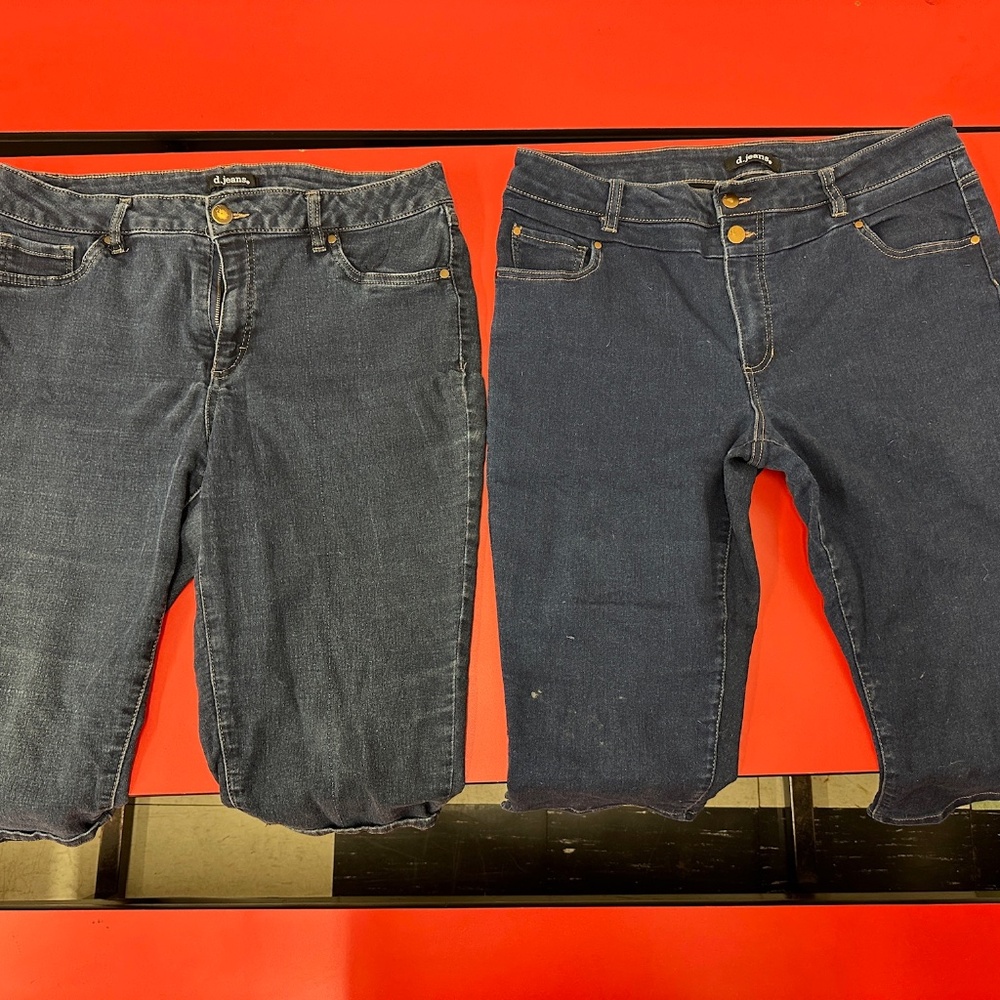 2pc capri jeans
